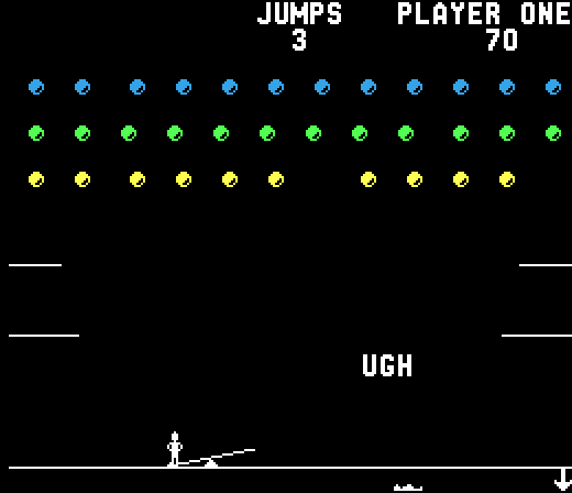 Clowns Arcade Screenshot: Ugh! One of my clowns fell...