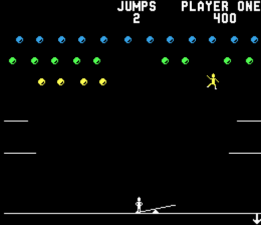 Clowns Arcade Screenshot: Collect all of the balloons!