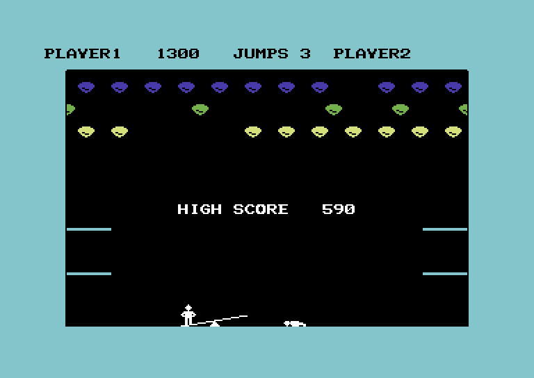 Clowns Commodore 64 Screenshot: Crash! I missed...
