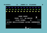 Clowns for Commodore 64 - Starting screen and game demo mode.