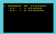 Clowns for Commodore VIC-20 - Start a one player or two player game?