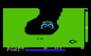 Jupiter Lander for Commodore VIC-20 - Attempting a landing on the x5 landing pad.
