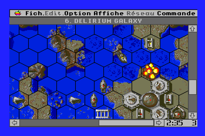 Full Metal Planet Apple IIgs Screenshot: A unit is destroyed!