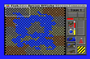 Full Metal Planet for Apple IIgs - The strategic map at game start.