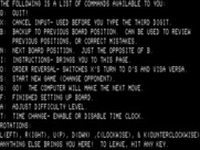 Quad for TRS-80 - The game provides a command summary you can pull up during the game.