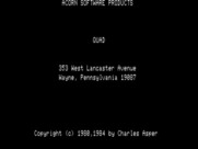 Quad for TRS-80 - Title screen.