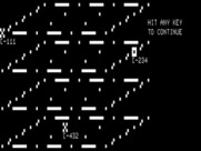 Quad for TRS-80 - Here's an example of the game board.