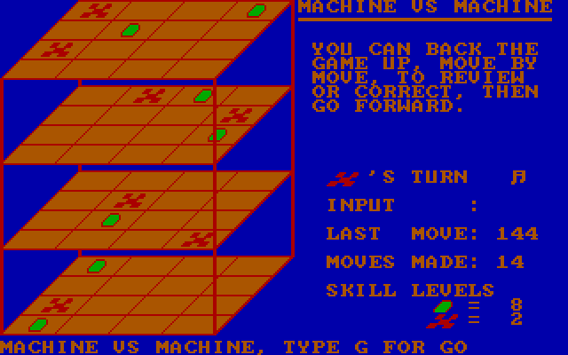 Quad IBM PC/Compatibles Screenshot: Game demo, part 2.