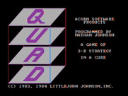 Quad for IBM PC/Compatibles - Title screen.