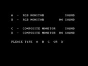 Quad for IBM PC/Compatibles - Monitor type selection.