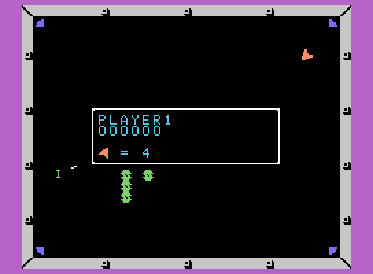 Omega Race ColecoVision Screenshot: Game start.