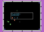 Omega Race for ColecoVision - Only a few opponents left on this level...