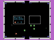Omega Race for ColecoVision - An optional gate provides a path between the top and bottom of the screen.