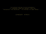 Omega Race for Arcade - Title screen.
