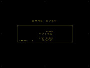 Omega Race for Arcade - Game over.