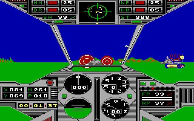 Prowler IBM PC/Compatibles Screenshot: I'm under attack!