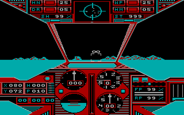 Prowler IBM PC/Compatibles Screenshot: Game start.