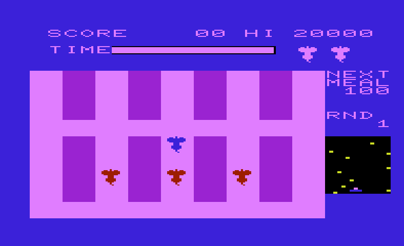 Radar Ratrace Commodore VIC-20 Screenshot: Game start...