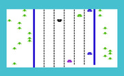 Dodge Cars for Commodore VIC-20 - Game start.