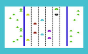 Dodge Cars for Commodore VIC-20 - The road is getting crowded...