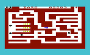 Raid on Fort Knox for Commodore VIC-20 - Each level features a different maze layout.