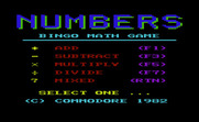 Speed Math / Bingo Math for Commodore VIC-20 - Ready for the bingo math game?