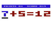 Speed Math / Bingo Math for Commodore VIC-20 - Sometimes you have to enter a value on the left side of the equation.