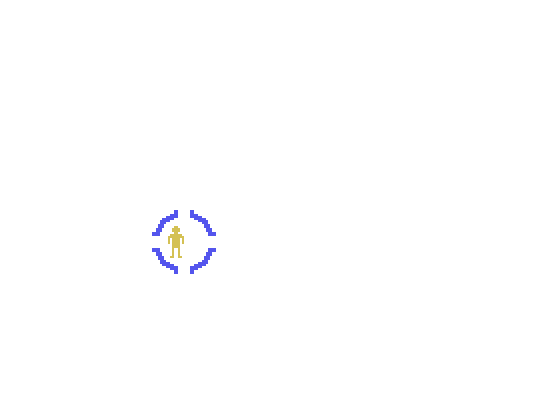 Hunt the Wumpus TI-99/4A Screenshot: Game start.