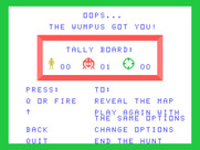 Hunt the Wumpus for TI-99/4A - The wumpus got me this time...