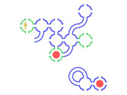 Hunt the Wumpus for TI-99/4A - Green circles mean a slime pit is somewhere nearby...