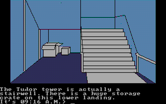 Alpine Encounter, The IBM PC/Compatibles Screenshot: Time for some exercise.