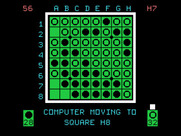 Othello for TI-99/4A - Computer is making a move...