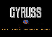 Gyruss for Atari 8-bit - Gyruss Title screen.