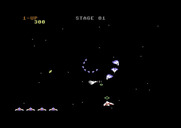 Gyruss for Commodore 64 - Enemy planes attacking...