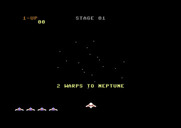 Gyruss for Commodore 64 - 2 warps to Neptune...