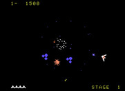 Gyruss for ColecoVision - Shoot the middle satellite for double fire ability...