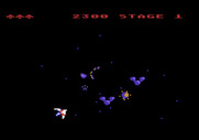 Gyruss for Atari 5200 - Shot the middle satellite to obtain double fire...