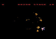 Gyruss for Atari 5200 - Don't crash into that meteor!