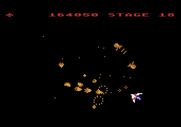 Gyruss for Atari 5200 - Blasting opponents...