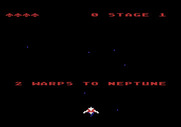 Gyruss for Atari 5200 - Game start.