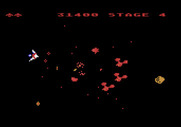 Gyruss for Atari 5200 - You can fly in a circle around the entire screen.