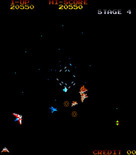 Gyruss for Arcade - Don't get hit by asteroids...
