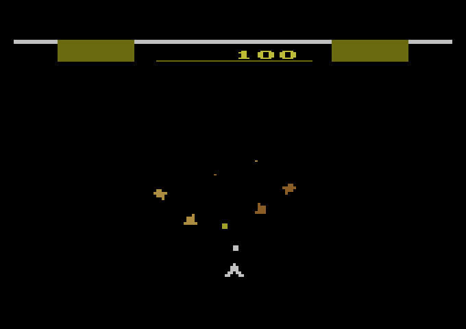 Gyruss Atari 2600 Screenshot: Game start.