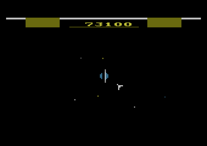 Gyruss Atari 2600 Screenshot: Arrived at Uranus...