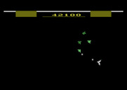 Gyruss for Atari 2600 - You can fly in a circle around the entire screen.