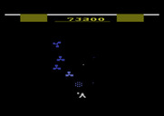 Gyruss for Atari 2600 - Attempting to earn a perfect score in the chance stage.