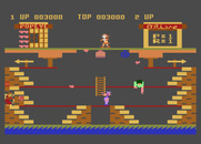 Popeye for Atari 8-bit - Catch the hearts, but don't get caught!