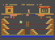 Popeye for Atari 8-bit - Game start.