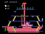 Popeye for TI-99/4A - Game over.