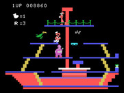 Popeye for TI-99/4A - The third level is a pirate ship.